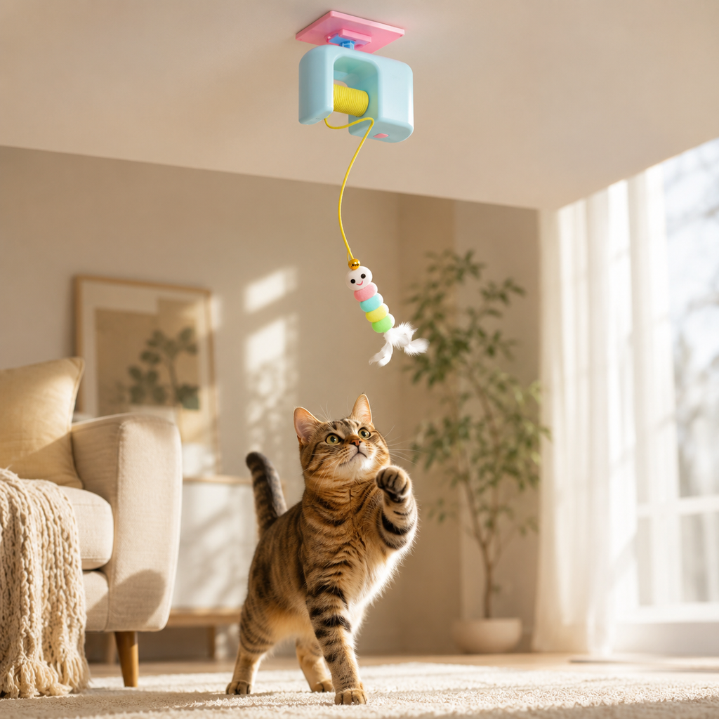 Jouet Électrique Oiseau pour Chat — Interactif, Rechargeable USB, Anti-Ennui