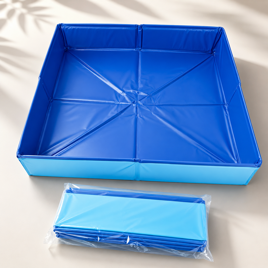 Piscine Pliable pour Chien & Chat — Baignade Estivale Sans Montage