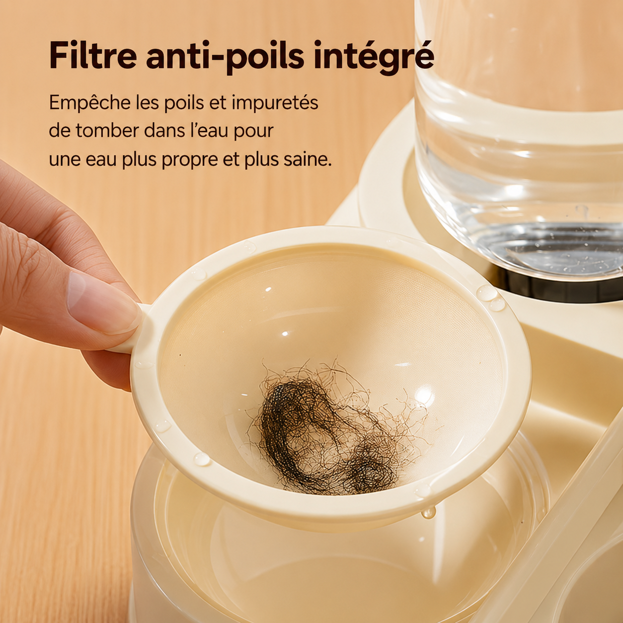 Distributeur 2-en-1 Nourriture & Eau pour Chien & Chat