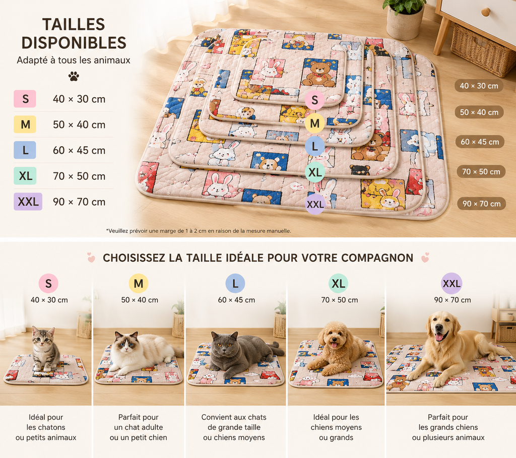 Tapis rafraîchissant pour chien et chat