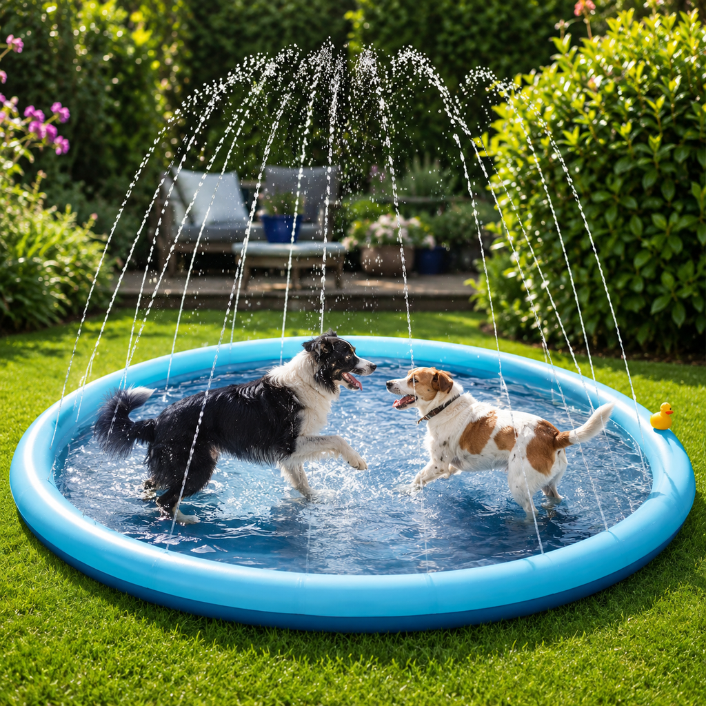 Tapis d’eau extérieur pour chien