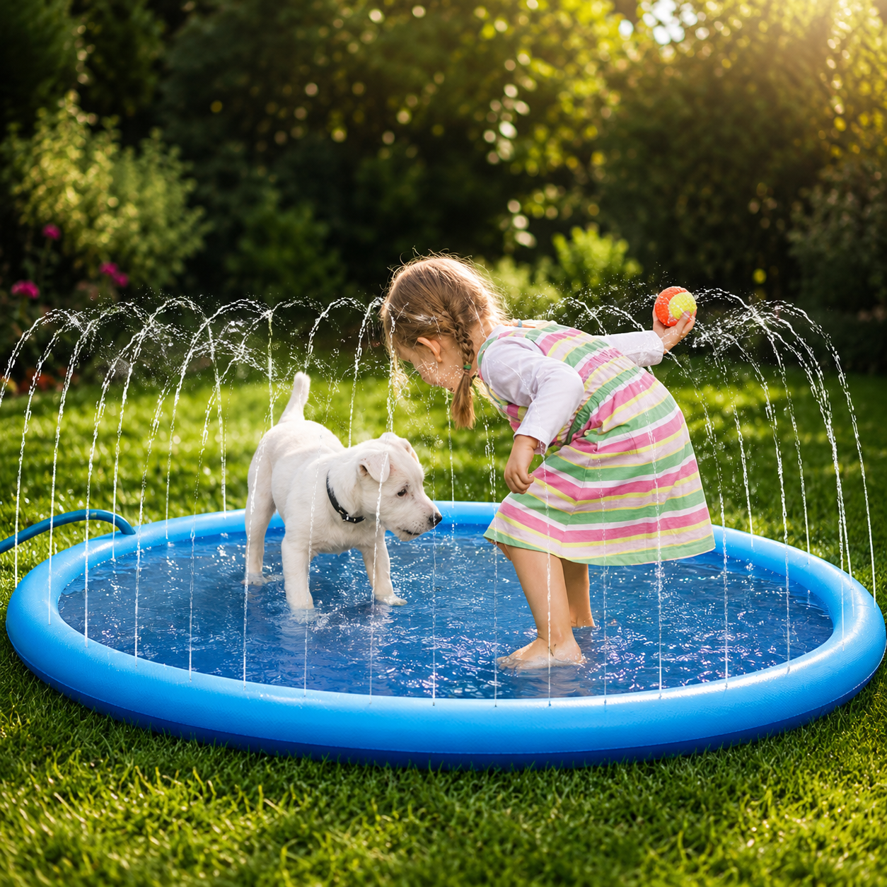 Tapis d’eau extérieur pour chien