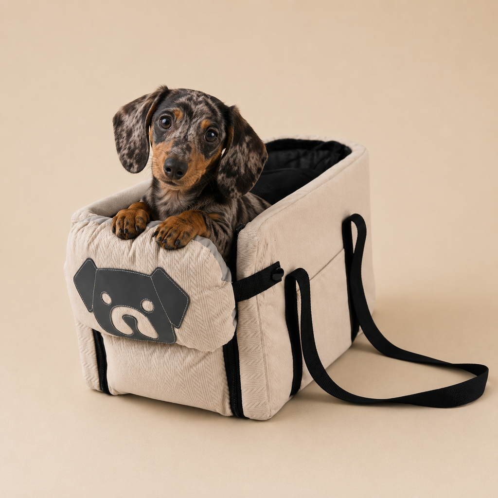 Siège de Voiture Portable pour Chien — Confort & Sécurité Premium
