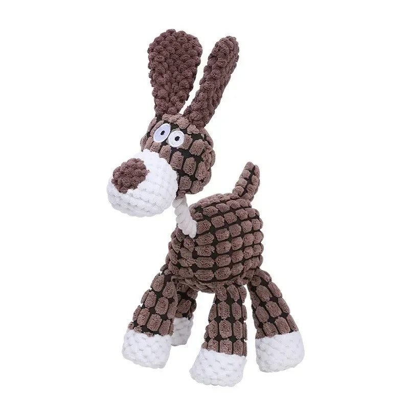 Jouet peluche sonore pour chien - formes animaux