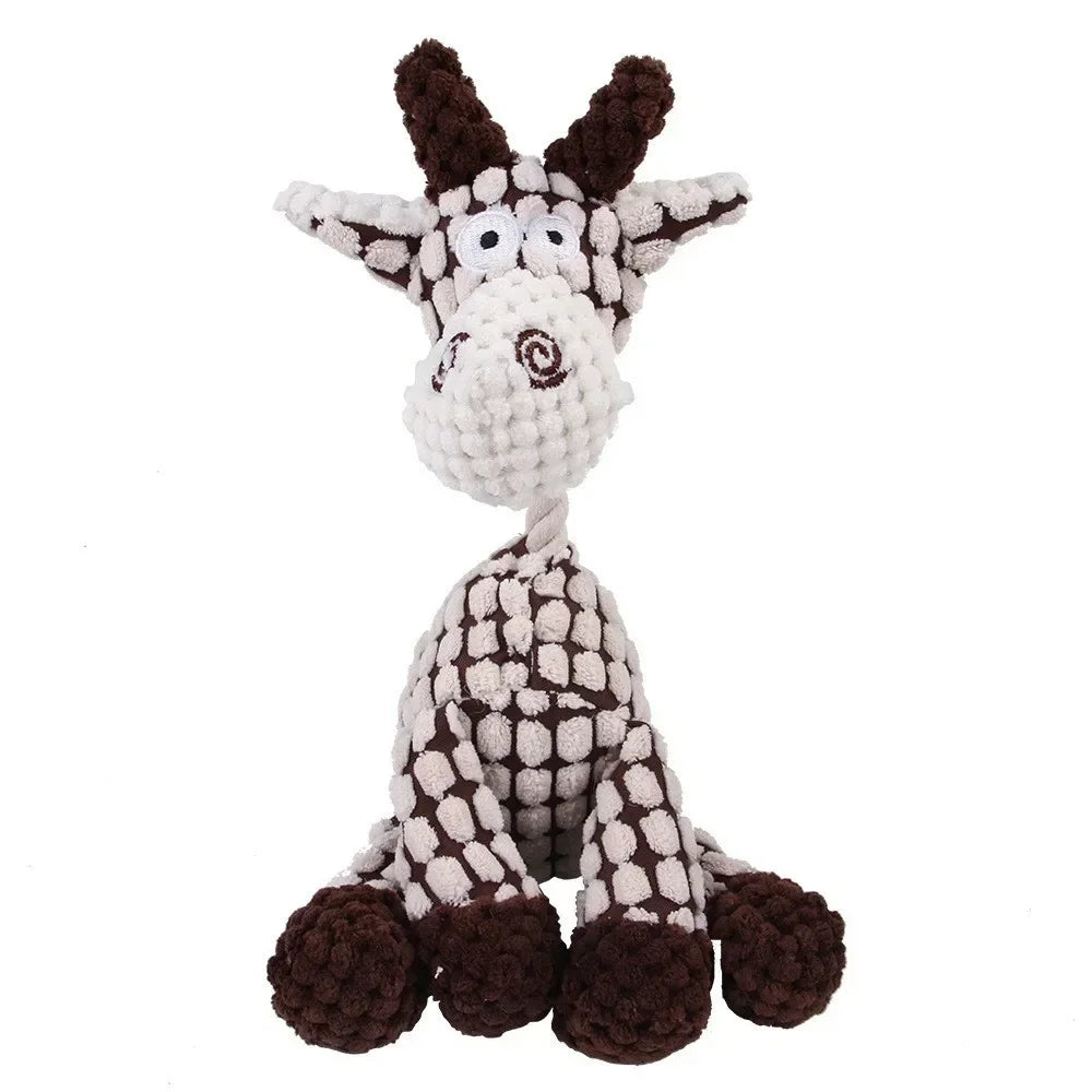 Jouet peluche sonore pour chien - formes animaux