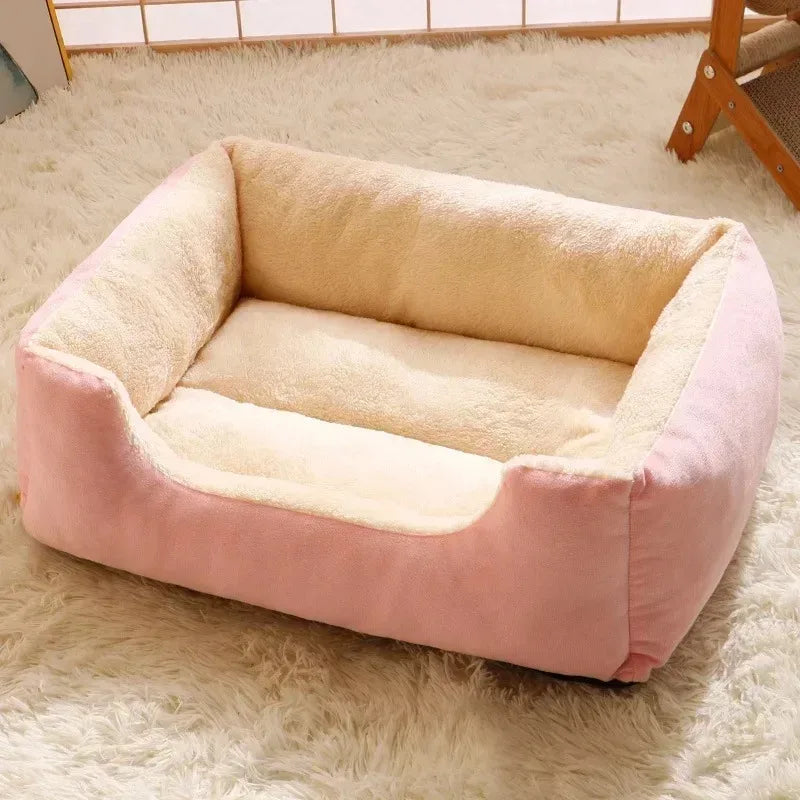 Corbeille Moelleuse pour Chien & Chat — 5 Tailles, Respirante & Lavable en Machine