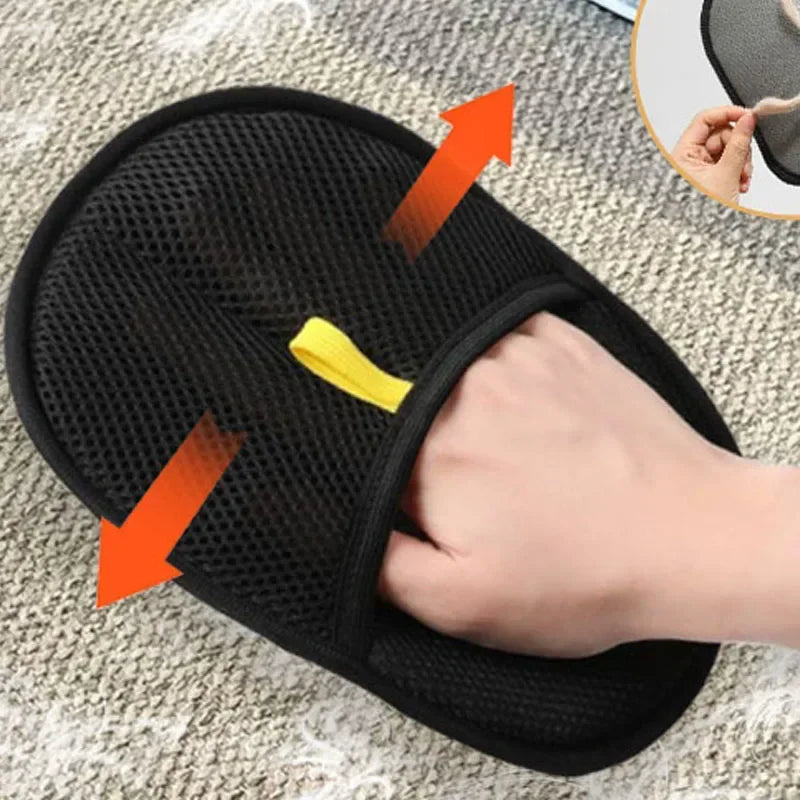 Gant Brosse Anti-Poils Réutilisable pour Chien & Chat — Double Face, Canapé & Vêtements
