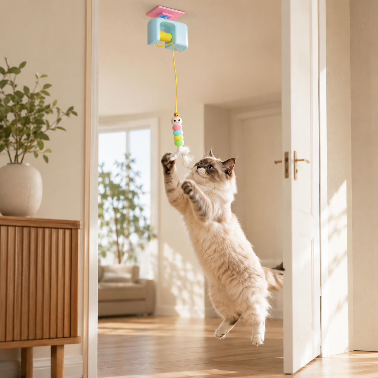 Jouet Électrique Oiseau pour Chat — Interactif, Rechargeable USB, Anti-Ennui